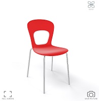 дизайнерски червен стол